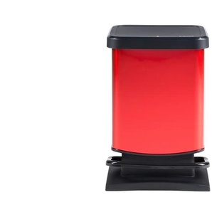Rotho Treteimer PASO - rot - Kunststoff - 26,6 cm - 45,7 cm | Möbel Kraft