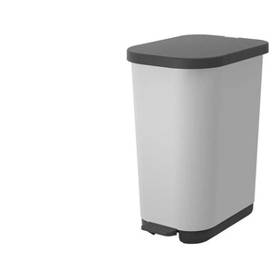 Rotho Treteimer Ribo - weiß - Kunststoff - 40 cm - 28,5 cm - cm 51,3 | Möbel Kraft