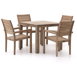 ROUGH-S Gartenmöbel-Set 90 cm 5-teilig stapelbar