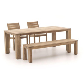 ROUGH-S/ROUGH-X 200 cm Gartenmöbel-Set 4-teilig stapelbar