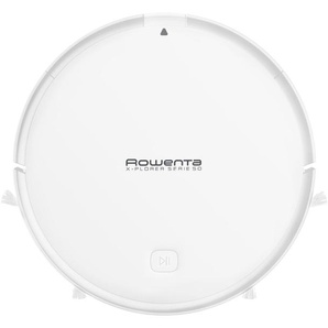 ROWENTA Saugroboter RR7387 X-plorer Serie 50 4in1 Reinigung, hochpräzise Navigation, Saug- und Wischfunktion weiß Saugroboter