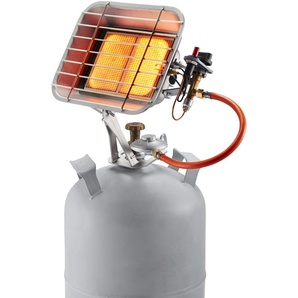 ROWI Heizstrahler Gas-Aufsteckstrahler HGS 4400/1 P silberfarben Heizlüfter Heizstrahler