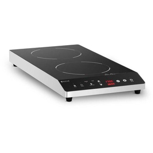 Royal Catering - Induktionsplatte Induktionskochplatte Induktionskocher 60 - 240 °c 2 x ⌀22 cm