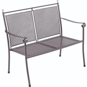 Royal Garden Gartenbank Excelsior 2sitzer in eisengrau, Metall thermosint beschichtet