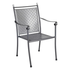 Royal Garden Sessel Excelsior nieder in eisengrau, Metall thermosint beschichtet