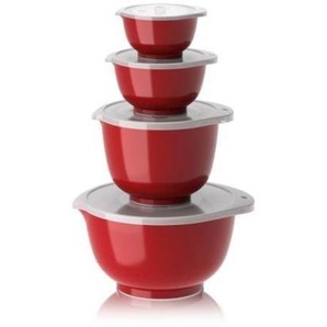 Rosti - Margrethe Bowls - Set of 4  Lids Red