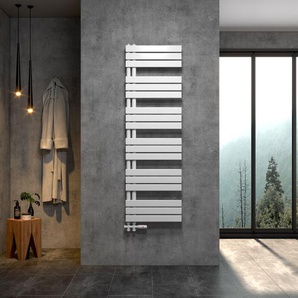 Ruchi Badheizkörper Designheizkörper Handtuchtrockner Mittelanschluss 1600 x 600 mm Weiß mit Ventil Weiß - Witen&nock