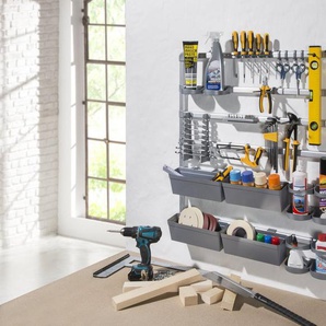 Ruco Ablageregal, Aluminium/Kunststoff, ideal für Werkstatt, Garage oder Hobbyraum