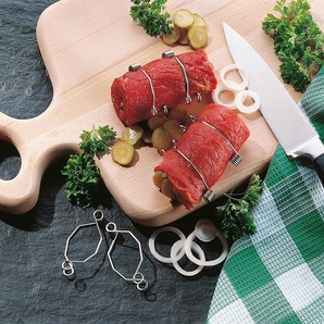 Rouladenklammer RUCO Verschlussklammern silberfarben Küchenhelfer-Set Back- Kochhelfer Küchenhelfer-Sets Made in Germany