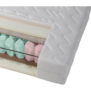 RUF Betten Taschenfederkernmatratze, Weiß, Textil, H3, 90x200 cm, Blauer Engel, Goldenes M, Made in Germany, Dgm, Oeko-Tex® Standard 100, Härtegradauswahl, Über- und Sondergrößen erhältlich, Bezug abnehmbar/waschbar, Ober- Unterseite versteppt, wendbar,