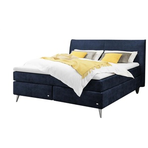 RUF Boxspringbett Aurelia - blau - Materialmix - 190 cm - 114 cm | Möbel Kraft