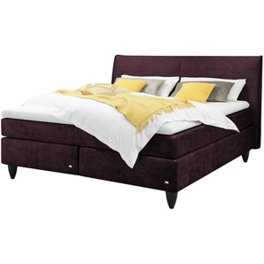RUF Boxspringbett  Aurelia ¦ rot ¦ Maße (cm): B: 190 H: 114