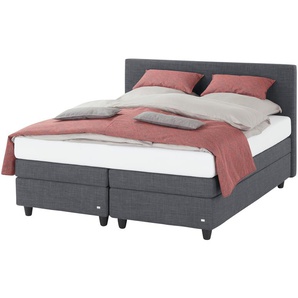 RUF Boxspringbett Verena ¦ grau ¦ Maße (cm): B: 186 H: 113
