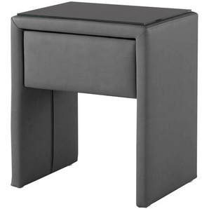 RUF Nachttisch  Tiso ¦ grau ¦ Maße (cm): B: 51 H: 58 T: 39.0