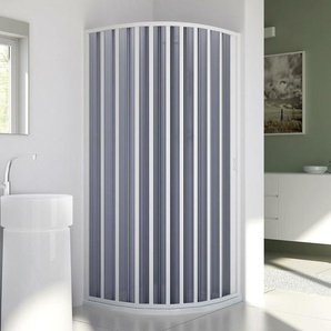 Rund-Duschkabine in pvc h 185 mod. Sharp seitlich 75x75 cm Radius 38