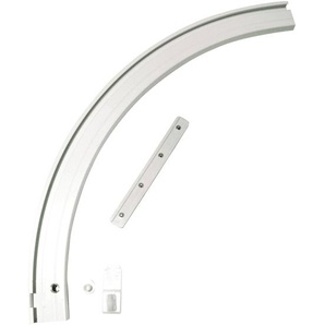 Rundbogen für Aluminium-Vorhangschiene Links
