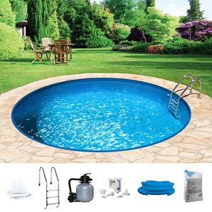 Rundpool KONIFERA Premium HOLIDAY Schwimmbecken Gr. Ø/B/H/L: 400 cm x Breite x Höhe 150 cm x Länge, 18 l, weiß Rundpools ØxH: 400 x 150 cm