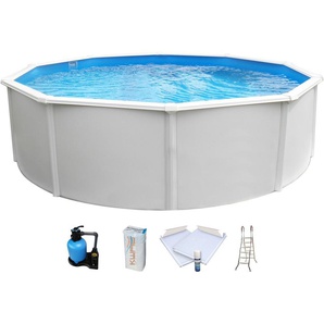 Rundpool KWAD Supreme all in Premium Folie Schwimmbecken Gr. Ø/B/H/L: 360 cm x Breite x Höhe 132 cm x Länge, blau Rundpools 7-tlg., ØxH: 360x132cm,