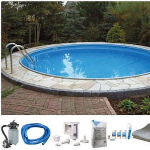 Rundpool MY POOL BWT Premium Schwimmbecken Gr. Ø/B/H/L: 500 cm x Breite x Höhe 120 cm x Länge, 22000 l, weiß Rundpools