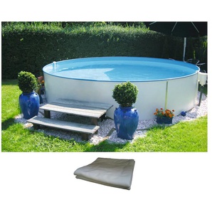 Rundpool MY POOL BWT Premium Schwimmbecken Gr. Ø/B/H/L: 500 cm x Breite x Höhe 120 cm x Länge, 22000 l, weiß Rundpools Keine Stanzung in der Stahlwand für Einbauskimmer und Einlaufdüse