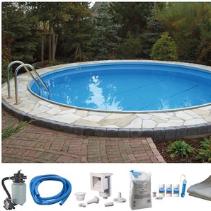 Rundpool MY POOL BWT Premium Schwimmbecken Gr. Ø/B/H/L: 500 cm x Breite Höhe 150 cm x Länge, 28000 l, weiß Rundpools