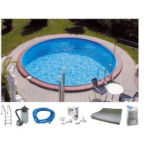 Rundpool MYPOOL Premium Schwimmbecken Gr. Ø/B/H/L: 350 cm x Breite x Höhe 135 cm x Länge, 13000 l, weiß Rundpools