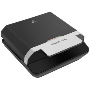 Russell Hobbs Sandwichtoaster, Schwarz, Metall, Kunststoff, 23.0x10.5x23.5 cm, Antihaftbeschichtung, wärmeisolierte Griffe, rutschfeste Füße, senkrechte Aufbewahrung, leicht zu reinigen, platzsparend verstaubar, Küchengeräte, Toaster
