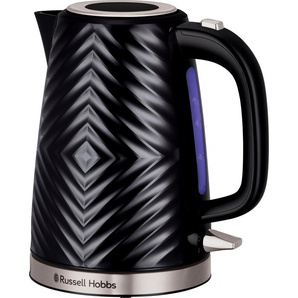 RUSSELL HOBBS Wasserkocher Groove 26380-70, schwarz, 1,7 l, 2.400 Watt schwarz (schwarz, edelstahl) Edelstahl Wasserkocher