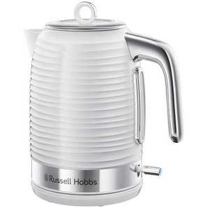 Russell Hobbs Wasserkocher Inspire White 24360-70, Weiß, Kunststoff, 1,7 L, 15.8x26.7x23.5 cm, automatische Abschaltung, manuelle Trockengehschutz, Überhitzungsschutz, 360°-Sockel, abgedecktes Heizelement, herausnehmbarer Filter, Küchengeräte,