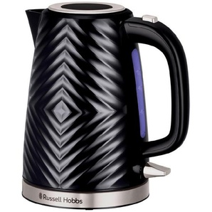Russell Hobbs Wasserkocher, Schwarz, Kunststoff, 1,7 L, 16.5x24.5x21.5 cm, automatische Abschaltung, 360°-Sockel, Beleuchtung, Küchengeräte, Wasserkocher