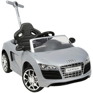 Rutschfahrzeug , Silber , Metall, Kunststoff , 47.5x95x113.5 cm , Hupton, Rückenlehne, Fußstützen, höhenverstellbare Schubstange , Spielzeug, Kinderspielzeug, Laufräder & Rutschfahrzeuge