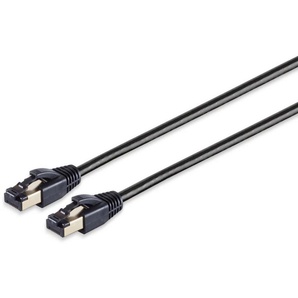 S-IMPULS Patchkabel CAT 8.1, F/FTP, LSZH, schwarz, 7,5 m 08-41065