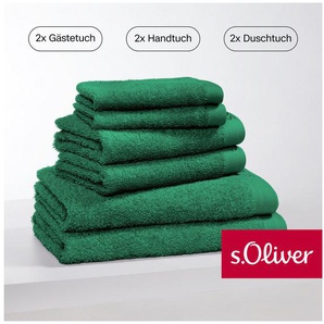 s.Oliver Handtuch Set s. Oliver, besonders weich und saugfähig, Walkfrottier (Set, 6-St), 2 Gästetücher 30x50, 2 Handtücher 50x100, 2 Duschtücher 70x140