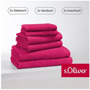 s.Oliver Handtuch Set s. Oliver, besonders weich und saugfähig, Walkfrottier (Set, 6-St), 2 Gästetücher 30x50, 2 Handtücher 50x100, 2 Duschtücher 70x140