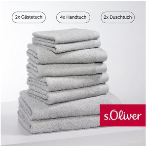 s.Oliver Handtuch Set s. Oliver, besonders weich und saugfähig, Walkfrottier (Set, 8-St), 2 Gästetücher 30x50, 4 Handtücher 50x100, 2 Duschtücher 70x140