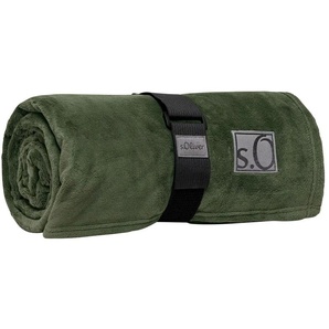 S.Oliver Kuscheldecke  Kuschelsoft ¦ grün ¦ Synthetik ¦ Maße (cm): B: 150