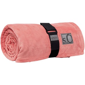S.Oliver Kuscheldecke  Kuschelsoft ¦ rosa/pink ¦ Synthetik ¦ Maße (cm): B: 150
