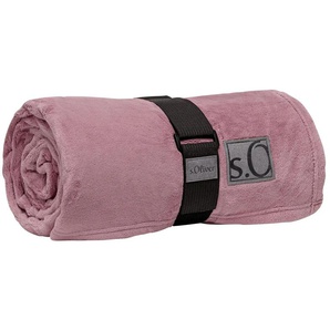S.Oliver Kuscheldecke  Kuschelsoft ¦ rosa/pink ¦ Synthetik ¦ Maße (cm): B: 150
