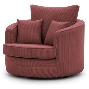 S-STYLE Drehsessel   ¦ rot ¦ Maße (cm): B: 107 H: 94