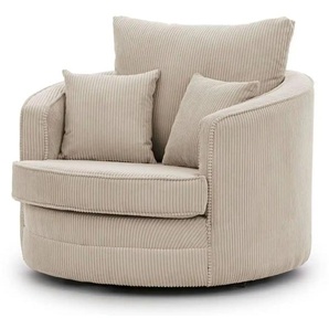 S-STYLE Drehsessel  Ted ¦ beige ¦ Maße (cm): B: 107 H: 94