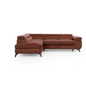 S-STYLE Ecksofa mit Schlaffunktion Bonnie ¦ rot ¦ Maße (cm): B: 275 H: 76