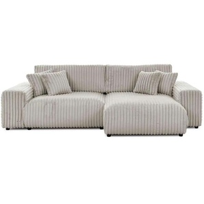 S-STYLE Ecksofa Mollis ¦ grau ¦ Maße (cm): B: 255 H: 77