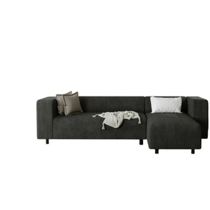 S-STYLE Ecksofa  Oskar ¦ schwarz ¦ Maße (cm): B: 240 H: 65