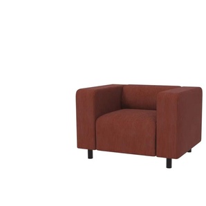 S-STYLE Sessel  Oskar ¦ rot ¦ Maße (cm): B: 95 H: 65