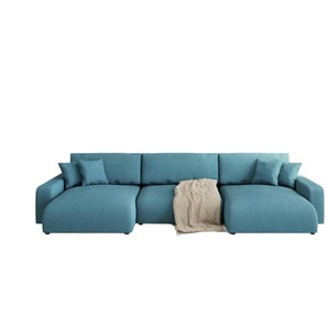 S-STYLE Wohnlandschaft  Emma ¦ türkis/petrol ¦ Maße (cm): B: 332 H: 78
