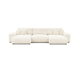 S-STYLE Wohnlandschaft Mollis ¦ beige ¦ Maße (cm): B: 350 H: 77