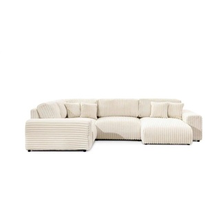 S-STYLE Wohnlandschaft XXL Mollis - beige - Materialmix - 316 cm - 77 cm | Möbel Kraft