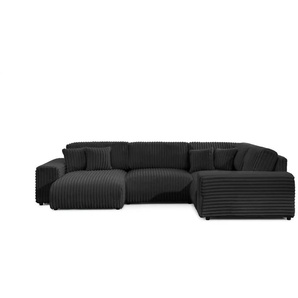 S-STYLE Wohnlandschaft XXL  Mollis ¦ grau ¦ Maße (cm): B: 316 H: 77