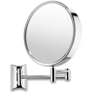 Sadena Kosmetikspiegel , Chrom , Glas , rund , 20.5x28.5x6-41 cm , feuchtraumgeeignet , Schlafzimmer, Spiegel, Schmink- & Kosmetikspiegel