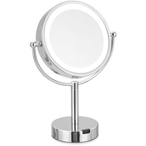 Sadena Kosmetikspiegel , Glas , rund , 27.5x41x14 cm , Schlafzimmer, Spiegel, Schmink- & Kosmetikspiegel